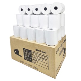 (30 Rolls - 55 GSM) 3 1/8 x 230 Thermal Paper Receipt Rolls fits all Clover POS Cash Register Printers, Star Micronics SCP700 TSP100 TSP300 TSP400 from BuyRegisterRolls