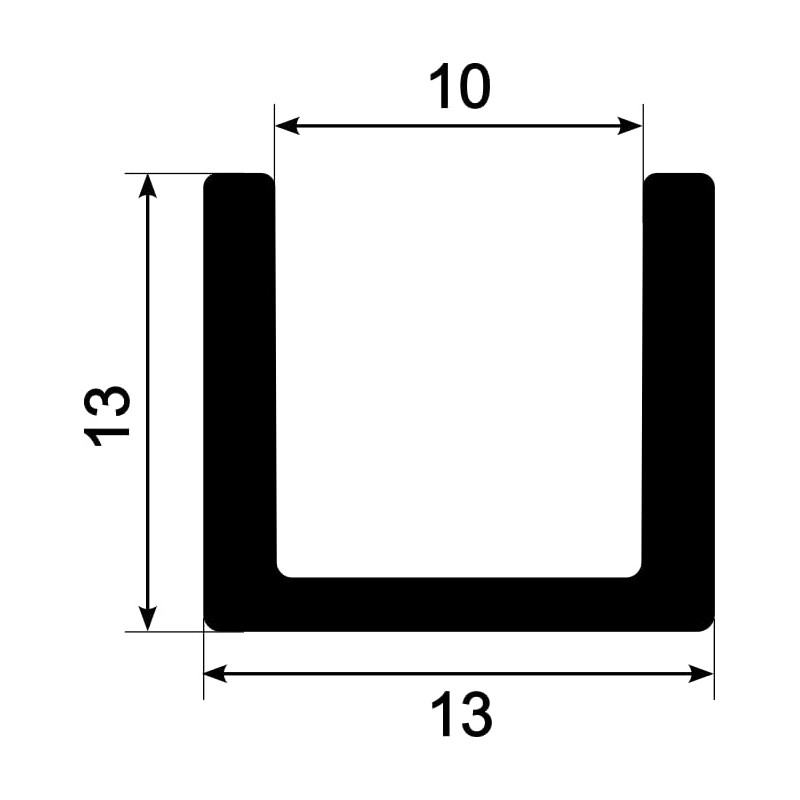 Eutras Edge Safety 2328 Frame FP3009 Edge Protection Rubber Seal