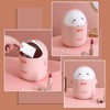 TUHNHGD Mini Rubbish Bin with Lid, Cute Cartoon Table Rubbish