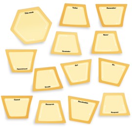 Knock Knock Sticky Note Ball: Nudgy Notes Sticky Note Thingy with 12 Trapezoid Sticky Pads & 1 Hexagon Sticky Pad, 25 Sheets Each