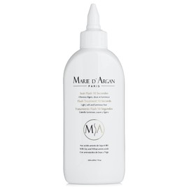 Marie d'Argan Tratamiento Profesional Flash 10 Segundos Cabello ultra luminoso, suave y ligero 200 ml avanzada tecnología se activa instantáneamente al contacto con el agua con Aminoácidos de Soya y Trigo
