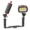 Carbon Fiber Underwater Float Arm with Dual Ball Mounts for