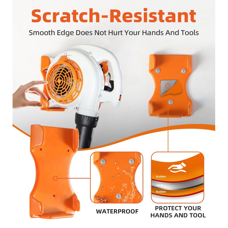 OSROENE Leaf Blower Hanger, 1 Pack Handheld Blower Rack for