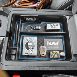 HGWEI Center Console Organizer Compatible with Honda Pilot 2023 2024 2025 / Ridgeline 2024 2025 / Passport 2024 2025 Interior Accessories Insert Armrest Storage Box Tray, Blue