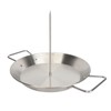 Vertical Skewer Screw Grill Pan Stainless Steel Removable Brazilian Vertical