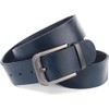 Anthoni Crown Unisex Leather Belt, darkblue