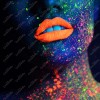 4 Labiales Neón Luminoso Luz Uv Negra Lipstick Halloween