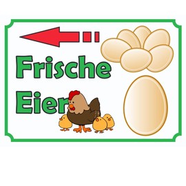 Sales Sign Eggs Left A3 (297 x 420 mm)
