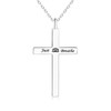 BEILIN Just Breathe Cross Necklace 925 Sterling Silver Small Cross