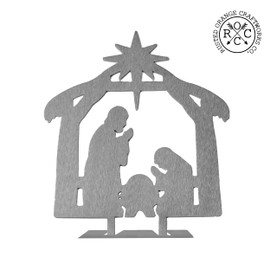 ROCC RUSTED ORANGE CRAFTWORKS CO. 9" Nativity Silhouette - 4 Styles (Shining Star) Holy Family Nativity Scene-Silhouette Nativity-Nasimiento De Navidad-Christmas Christian Birth of Jesus Scene