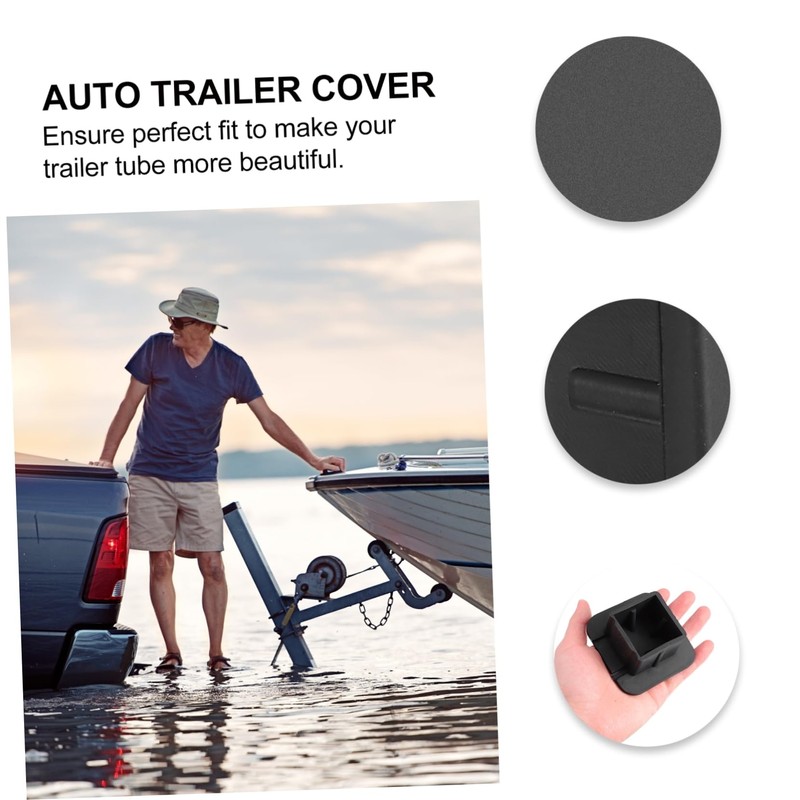 ABOOFAN Auto Trailer Hitch Cover Tube Cap Tow Receiver Plug