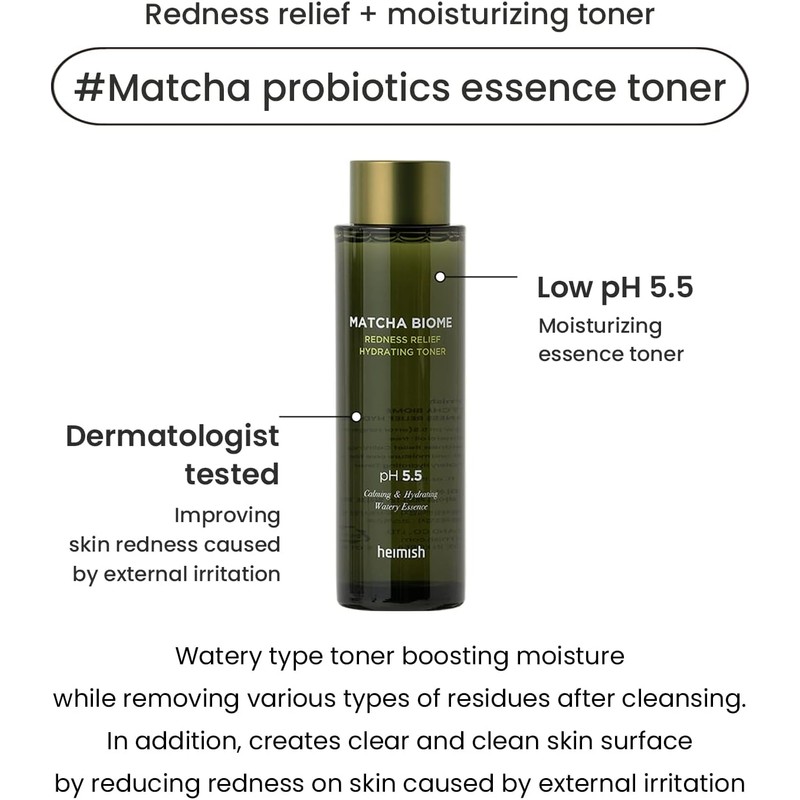 Heimish Matcha Biome Redness Relief Hydrating Toner