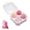 Cosmetishop Set De 4 Esponjas De Maquillaje Blender Con Estuche