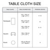 Encasa Homes Printed Tablecloth 145 x 145 cm for Square