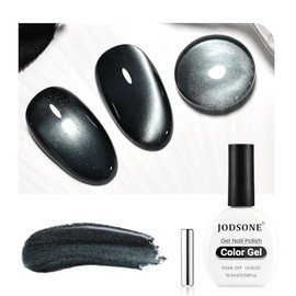 JODSONE Cat Eye Gel Nail Polish 16.5ml Single Colors for Holographic Glitter Cat Eye Reflective Translucent Need U V Curing Gel with Magnet Gift
