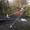 QGKPL 6DP-XRB DuraPlus 10"" Extended Chimney Roof Bracket, Stainless Steel