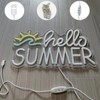 Hello Summer Neon Signs Led Acrylic Dimmable Reusable and Hanging