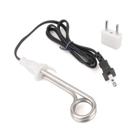 Immersion Water Heater - Portable Water Heater 300W 120/240V -Dual Voltage for Travel/Camping Immersion Water Heater Electric Fit for Cup Immersion Heater