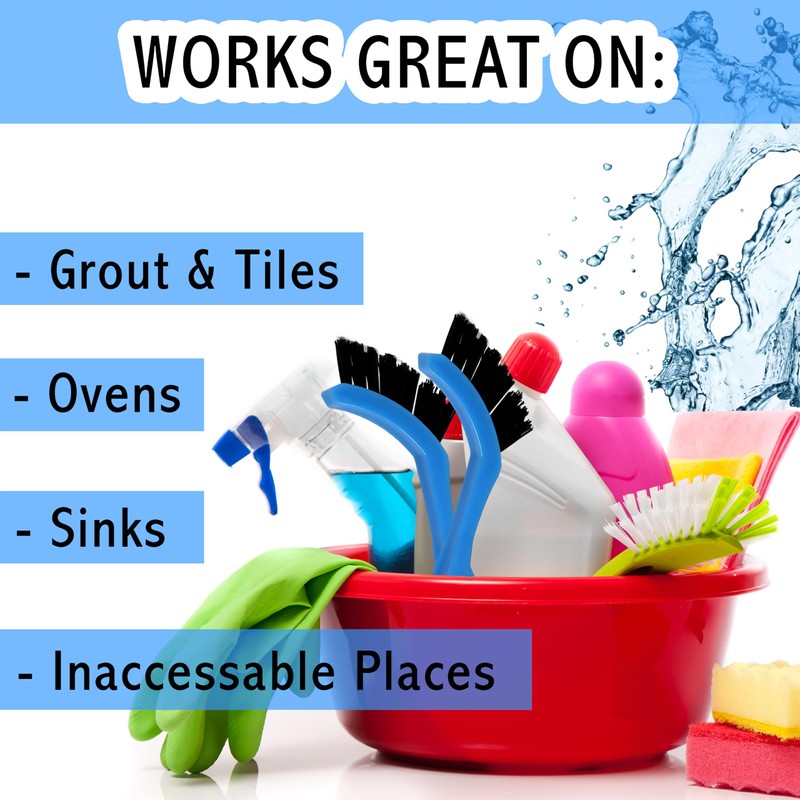Grout Brush - 6 Pk Grout Cleaner Brush - Shower