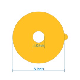 12 Pcs Flea Trap Refill Discs 6" Replacement Glue Boards with Hole for Flea Traps for Inside Your Home, Sticky Pads for Fleas, Bugs, Flies, Mosquitos, etc