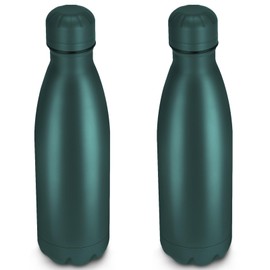 Leraverppy 25oz Cola-Bottle Shaped Stainless Steel Leak-proof Water Bottle,Double Wall Vacuum Insulated Metal，Travel Mug For Sports Indoors & Outdoors,BPA-Free Kids Flasks,Army Green(2 Pack)