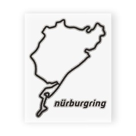 Quattroerre 6329 Circuit Nurburgring Sticker Table Dimensions 10 x 12 cm
