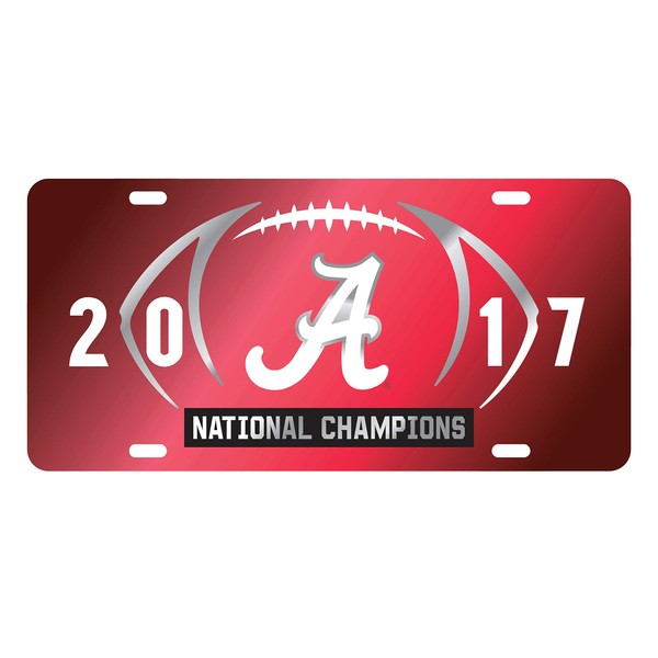 Alabama Crimson Tide TAG (Laser Mirror 2017 National Champions Tag (10901))