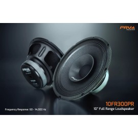 PRV Audio 2x PRV Audio 10FR300 Full Range 10" Loudspeakers 8 Ohms PRO 600 Watts