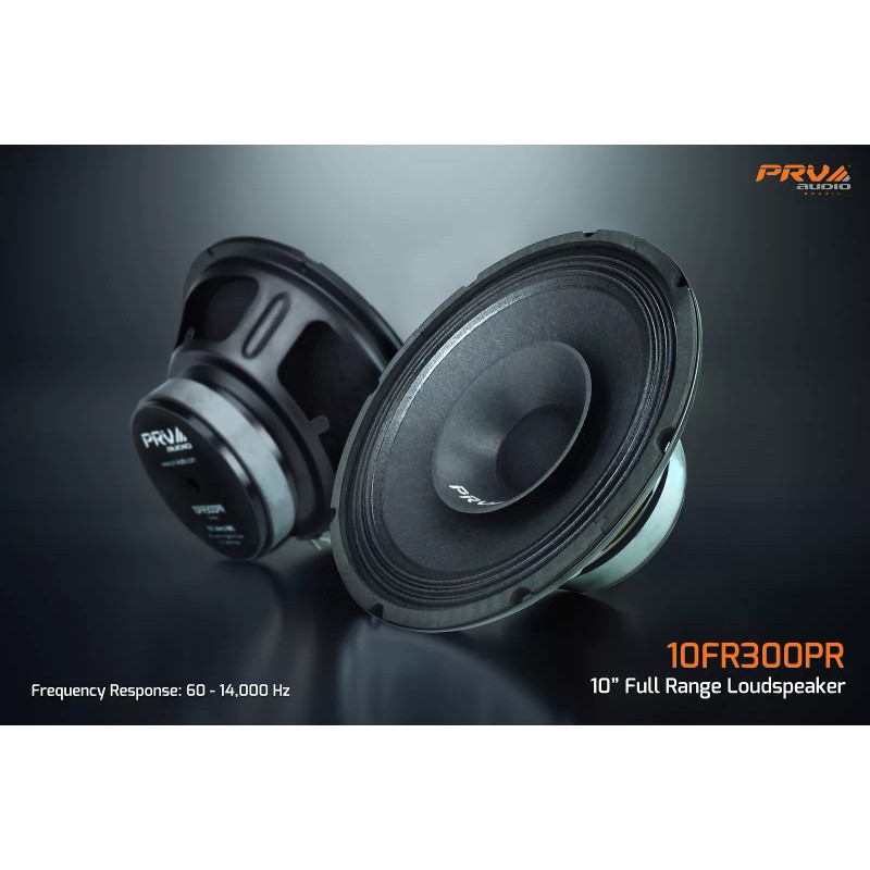 PRV Audio 2x PRV Audio 10FR300 Full Range 10" Loudspeakers