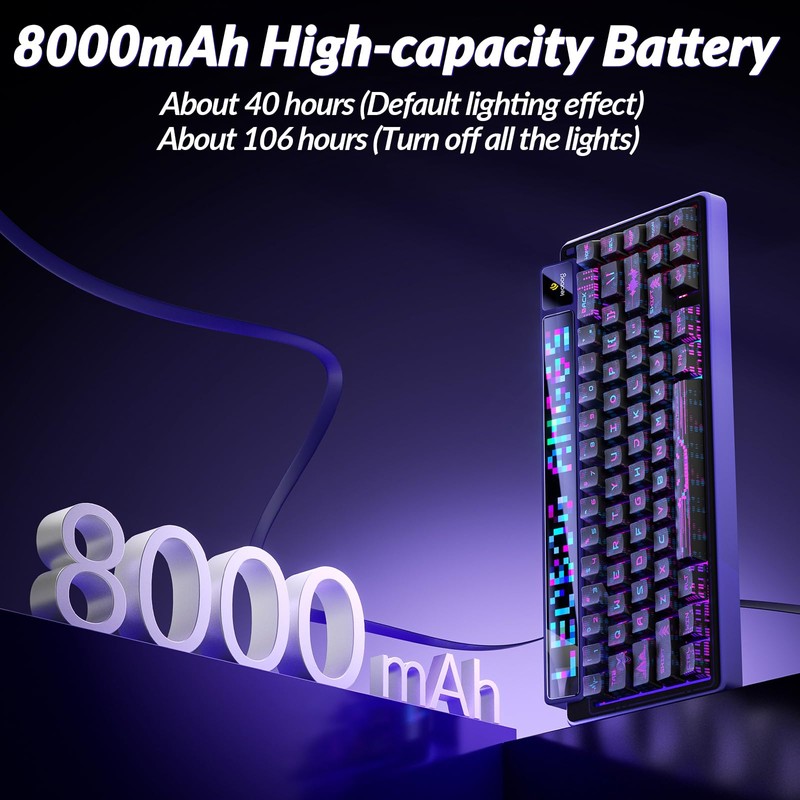 CORBOBO X LEOBOG AMG65 Wireless Mechanical Keyboard, 60% Hot-Swappable Keyboard,