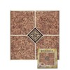 Home Dynamix Vinyl Tile, 12 by 12-Inch, Brown, Box of 20