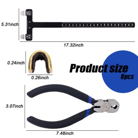 CLDURHGE Bow String Nocking Points Pliers Strings Knock Set T Shape Bow Square Ruler Nocking Buckle Pliers Recurve Bow Turning Kit Archery