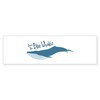 CafePress Save The Blue Whales 10"x3" Rectangle Vinyl Bumper Sticker
