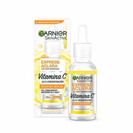 Garnier Skin Active Express Aclara Serum Anti Manchas con Vitamina C - 1 x 30 ml  ls Face Express aclara tono uniforme Agua Micelar  acial Tono...    