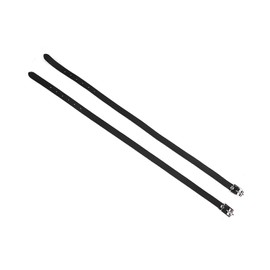 Jiawu Spur Straps Leathers Lengthen Pair with Stainless Steel Buckle Easy to Install for Horse Tool Accessories 50cm Black