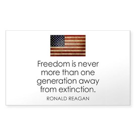CafePress Freedom is Never More... Rectangle Bumper Sticker Car Decal