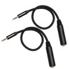 Smithok 2 Pack 3.5mm to 1/4 inch Female Headphone Adapter,