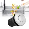 Tiiyee Garbage Disposal Button,Air Switch Scrap Automatic Self Lock Button
