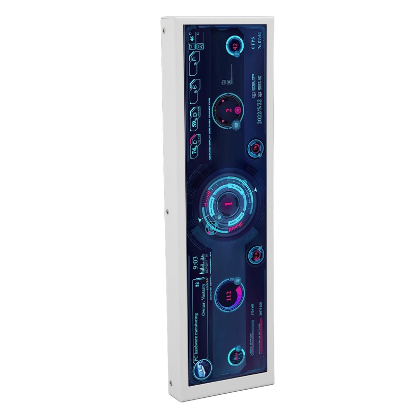 8.8in PC Temp Monitor USB C PC Sensor Panel Display