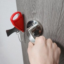 Portable Dual Door Lock & Safety Latch - Anti-Intrusion, No-Drill for Hotels & Home Locking Mechanism