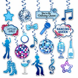 Epakh 52 Pcs Dancing Queen Party Decorations Bachelorette Photo Booth Props