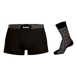 BOSS Men's Trunk & Sock Gift Trunk, Black8., L