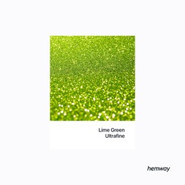 Hemway ULTRA SPARKLE Glitter Lime Green 100g / 0.35oz Multi-Purpose Epoxy Resin Arts & Crafts Cosmetic Safe Body Hair Face Nail Weddings Art Beauty Tumblers Flowers Powder Dust PREMIUM