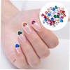 Baluue Nail Art Rhinestones 50pcs Heart Shaped Charm Stickers Manicure