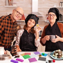 300PCS Aluminium Foil Candy Wrappers - Chocolate Wrapping Paper Wrapper Homemade Chocolate Bar DIY Packaging for Party Wedding Birthday Valentine Christmas Accessories Square 4In Purple