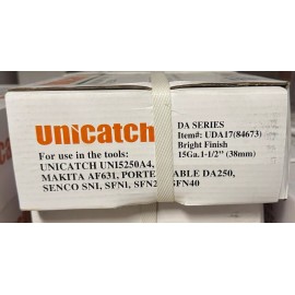 Unicatch DA17-1/12" EPB 15 Ga. Finish Nails for Senco, Dewalt Porter Cable 16K/Cs