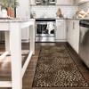 Aukib Leopard Rug 2x6 Runner Rug Washable Kitchen Runner Non-Slip