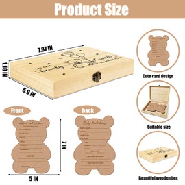 Teddy Bear Baby Prediction Cards- We Can Bearly Wait Baby Shower Games & Party Activity Decor- the Gender Neutral Teddy Decorations Gifts for Mommy to Be, Fun Baby Games Guessing Activities Box (5x7)