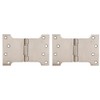 Satin Stainless Steel Button Tipped Parliament Hinges 4 x 4
