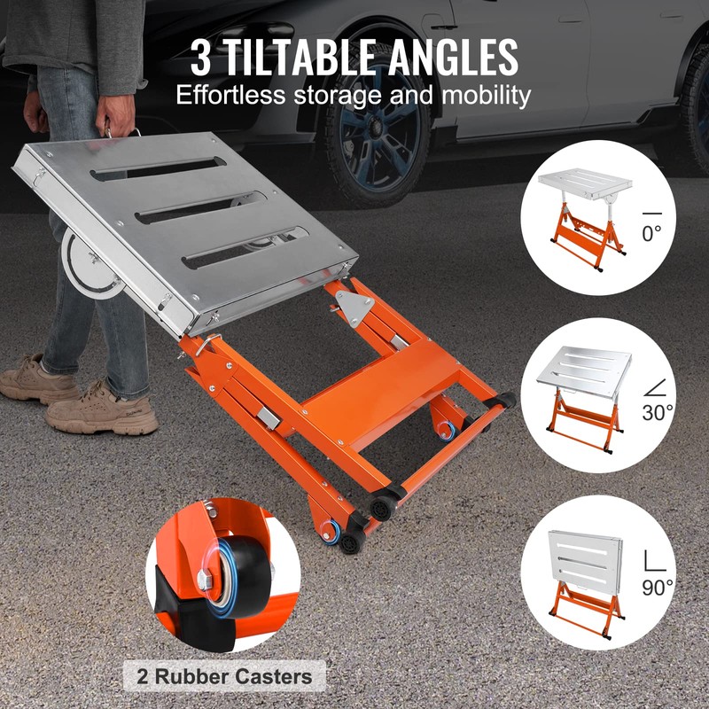 VEVOR Welding Table Foldable 30"x20", Welding Workbench Table 400lbs Load